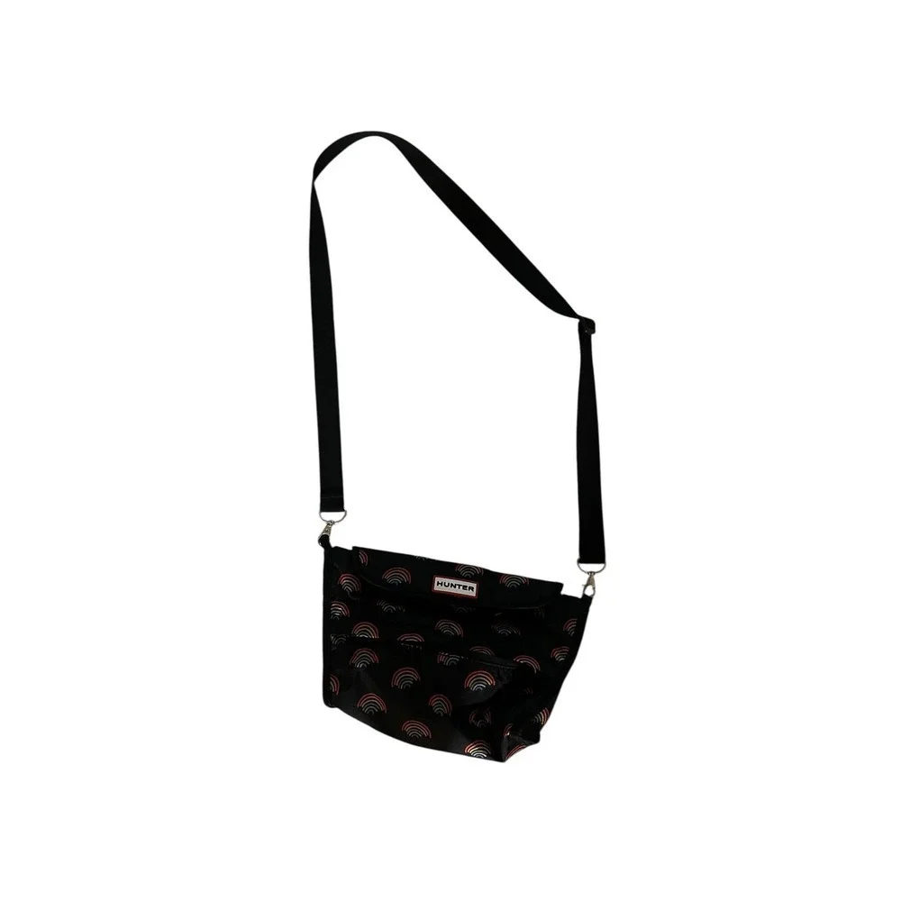 HUNTER Packable Crossbody Bag Mini Rainbow Print Dopamine Travel Festival Purse